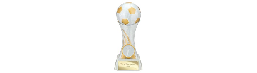 ATTACK STRIKE FOOTBALL RESIN TROPHY - 3 SIZES 13CM - 18CM ATTACK STRIKE FOOTBALL RESIN TROPHY - 3 SIZES 13CM - 18CM